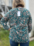 Evergreen Floral Blouse