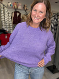 Ultra Soft Sweater in Iris Purple
