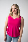 Noelle Tank in Spicy Pink