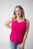 Noelle Tank in Spicy Pink