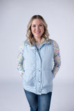 Remy Vest in Light Blue