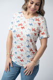 Sophie Tee in Patriotic Bows