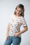 Sophie Tee in Patriotic Bows