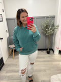 Mariah Cozy Hoodie in Teal