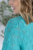 Spring Aqua Michelle Mae Cardigan