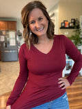 Butter Soft Long Sleeve in Wine