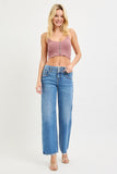 Ginny High Waist Double Button Wide Leg