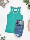 Shiloh Snap Tank in Green