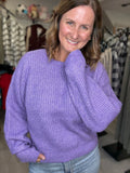 Ultra Soft Sweater in Iris Purple