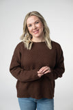 Gianna Pullover Sweater in Brown