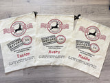 Embroidered Name Santa Sack