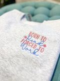 Born to Read Custom Embroidered Sweatshirt