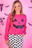 Jack O’ Lantern Pullover in Pink