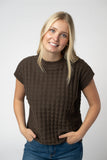 Kelly Knitted Top in Brown