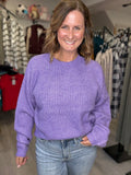 Ultra Soft Sweater in Iris Purple