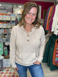The Hoodie Sweater in Oatmeal