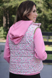 Pink Floral Vest