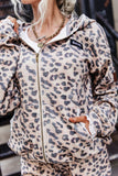 Ampersand Ave University Full Zip in Leopard