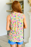 Lizzy Tank Top in Yellow Spring Floral