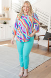 Lizzy Top in Multi Mod Stripe