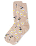 Daisy Bees Bamboo Crew Oatmeal