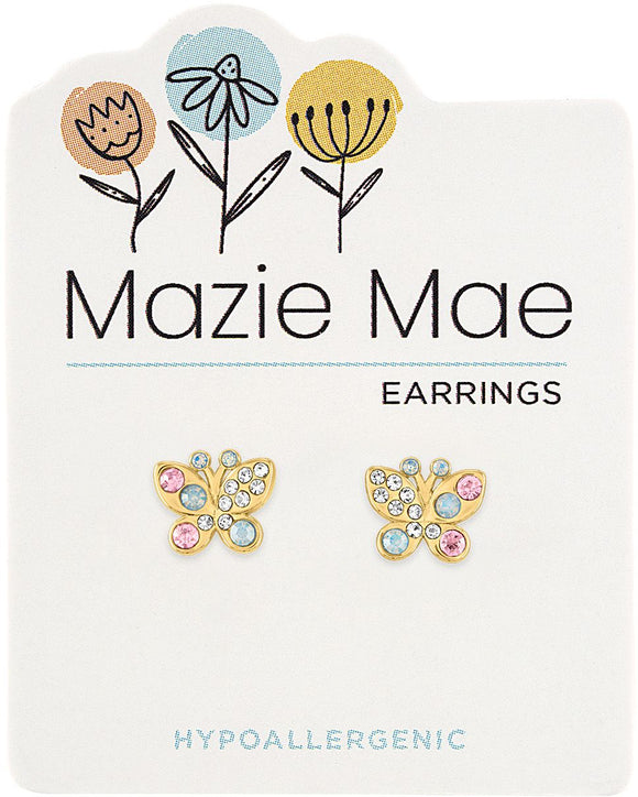 Dainty Butterfly Hypoallergenic Studs