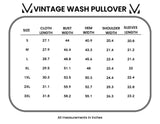 Vintage Wash Pullover in Aqua