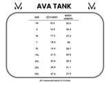 Ava tank in Periwinkle Floral