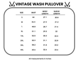 Vintage Wash Pullover in Purple