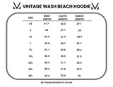 Vintage Wash Beach Hoodie in Seabreeze
