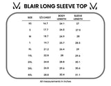 Blair Long Sleeve in Midnight Ghost