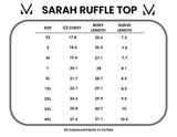 Sarah Ruffle Top in Cottage Floral