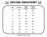 Sage Floral Paradise Zoey Zip Cowl Pullover