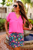 Mystic Fields Floral Skort with Pockets