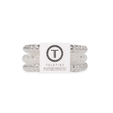 Teleties -Silver Slay Skinny Hair Ties