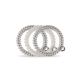 Teleties -Silver Slay Skinny Hair Ties
