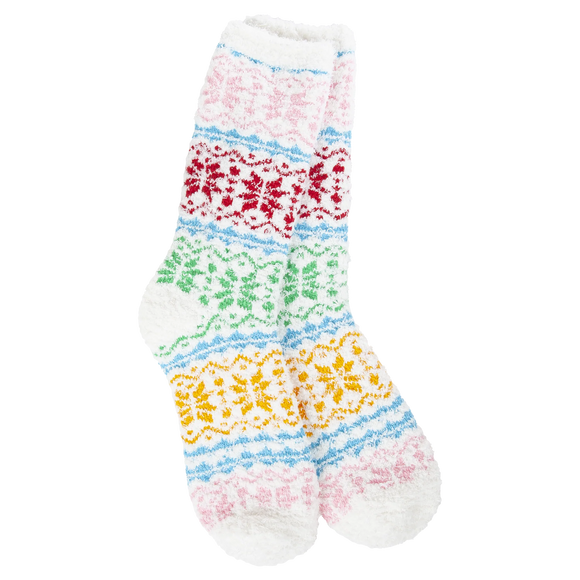 Mini Crew Sock in Fair Isle Whimsical