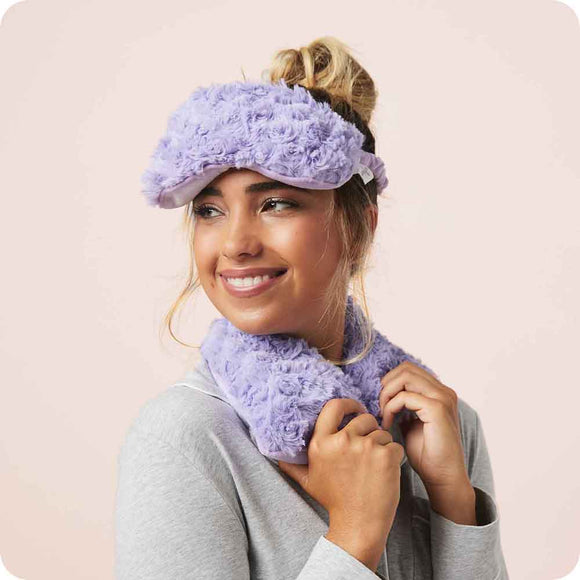 Curly Purple Warmies Neck Wrap