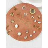 Minimalist Everyday Earrings: GOLD / ONE(6)