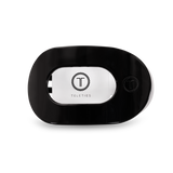 Teleties Round Flat Hair Clip | Med. | Jet Black