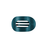 Teal With It Small Flat Round Hair Clip