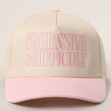 EXPENSIVE and DIFFICULT Embroidered Trucker Hat: SAGE / One Size