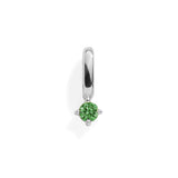 Birthstone Charm: Amethyst / Silver
