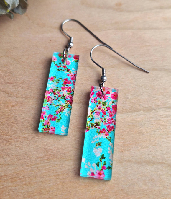 Cherry Blossom Bar Earrings