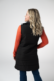 IN STOCK Harlow Long Vest - Black: Small