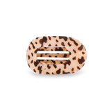 Teleties Round Flat Hair Clip | Small | Blonde Tortoise
