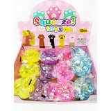 Large Sugary Glittered Paw Squishy Toy: MIX COLOR / ONE(12)