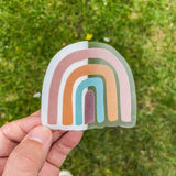 Multicolor Rainbow - Clear Sticker