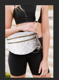 Farah Fanny Pack Shldr Sling Bag - Beige Checkered RTS