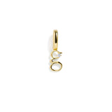 Letter Charm: Gold / J